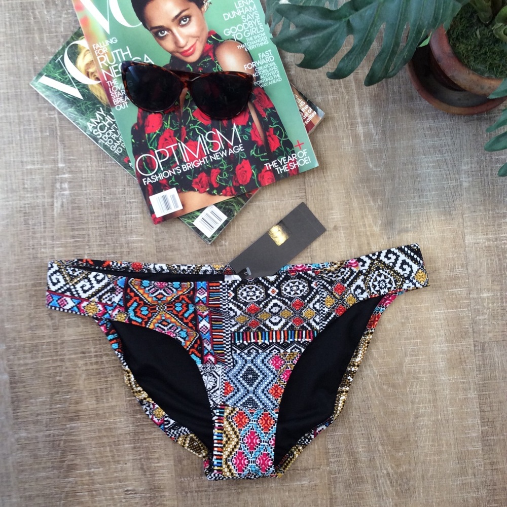 NWT Tribal Print Swim Bottom